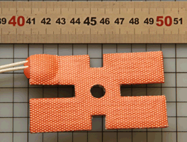 Silicone heater with irregular shape 2 Silicone heater with irregular shape 2